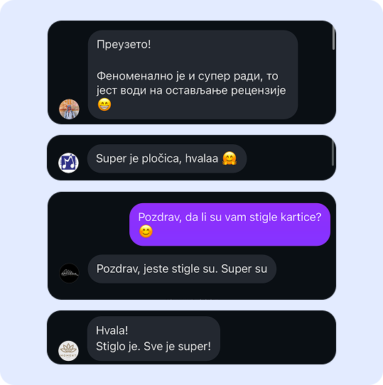 Poruke kupaca